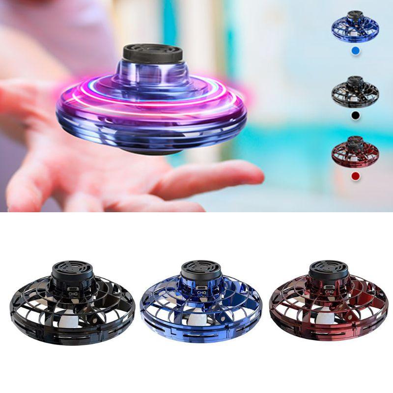 Bola Giratória Voadora Mini Drone LED UFO Tipo Helicóptero Voador Natal Aniversário Presente