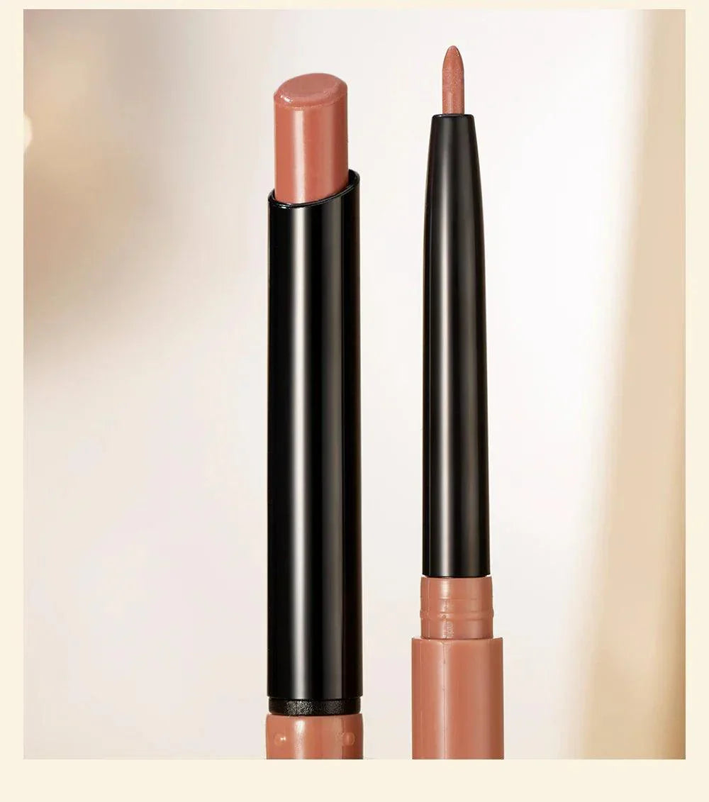 Batom Caneta Matte Nude Longa Duração Lipliner Lápis à prova D'água Delineador de Lábios Contorno Sexy
